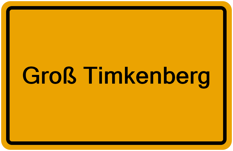 Handelsregisterauszug Groß Timkenberg
